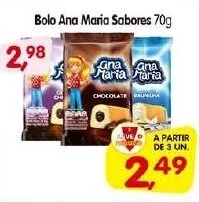 Cercadão Bolo Ana Maria Sabores 70g oferta