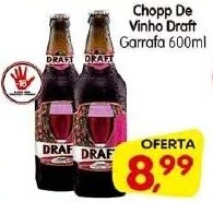 Cercadão Chopp De Vinho Draft Garrafa 600ml oferta
