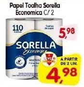 Cercadão Papel Toalha Sorella Economica C/2 oferta
