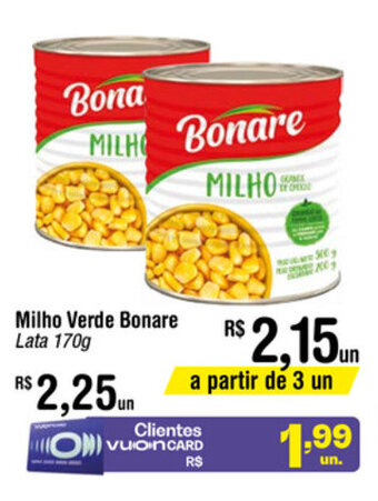 Milho Verde Bonare 170g