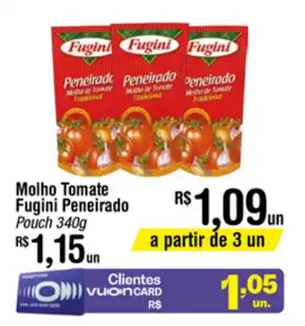 Fort Atacadista Molho Tomate Fugini Peneirado 340g oferta