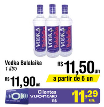 Fort Atacadista Vodka Balalaika 1L oferta
