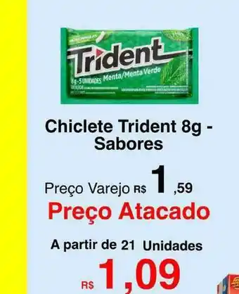 Chiclete Trident 8g Sabores
