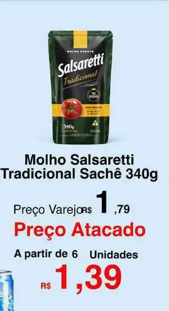 Molho Salsaretti Tradicional sache 340g