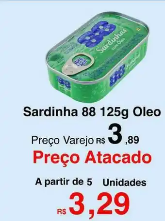 Sardinha 88 125g Oleo