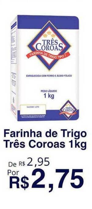 Farinha De Trigo Três Coroas 1kg