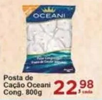 Rossi Supermercado Posta de cação Oceani Cong. 800g oferta