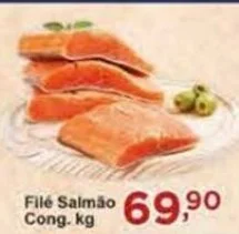 Rossi Supermercado Filé Salmão Cong. kg oferta
