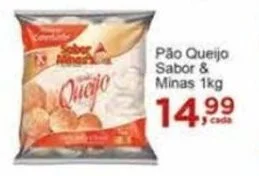 Rossi Supermercado Pão Queijo Sabor & Minas 1kg oferta