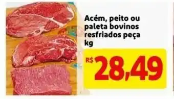 Acem, peito ou paleta bovino resfriados peca 1kg