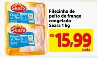 Mercado Extra Filezinho de peito de frango congelado Seara 1kg oferta