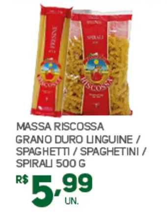 MASSA RISCOSSA GRANO DURO LINGUINE / SPAGHETTI/SPAGHETINI / SPIRALI 500 G