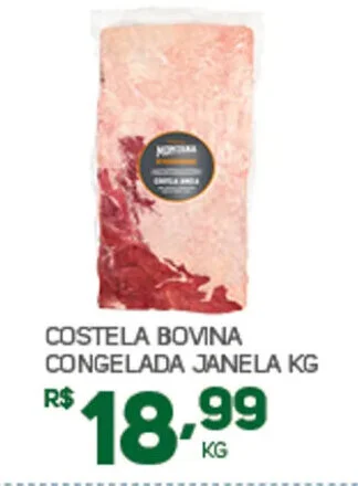 Brasil Atacadista COSTELA BOVINA CONGELADA JANELA KG oferta