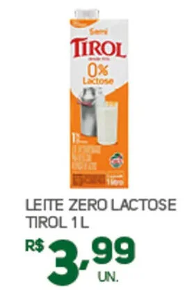 LEITE ZERO LACTOSE TIROL 1 L