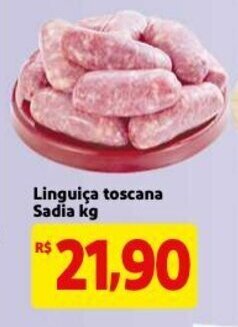 Mercado Extra Linguica Toscana Sadia 1kg oferta
