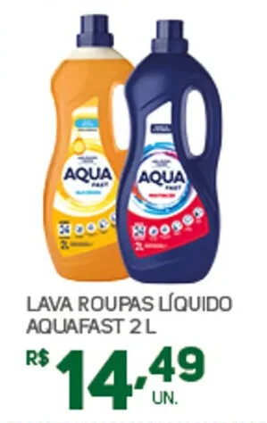 Brasil Atacadista LAVA ROUPAS LÍQUIDO AQUAFAST 2 L oferta