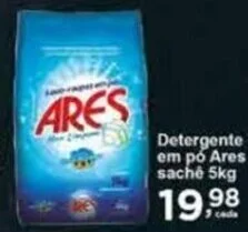 Rossi Supermercado Detergente em pó Ares sache 5kg oferta