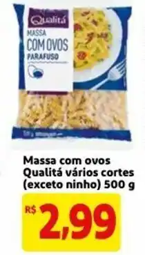 Mercado Extra Massa com ovos Qualita varios cortes (exceto ninho) 500g oferta