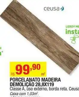 Leroy Merlin Porcelanato Madeira Demolição oferta