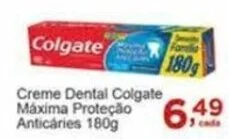 Rossi Supermercado Creme Dental Colgate Máxima Proteção Anticaries 180g oferta