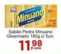 Rossi Supermercado Sabão Pedra Minuano Glicerinado 180g c/ 5un. oferta
