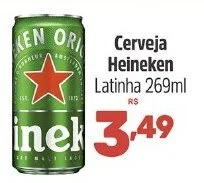 Cerveja Heineken Latinha 269ml