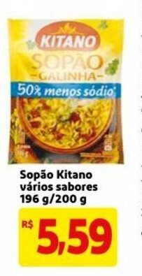 Mercado Extra Sopao Kitano varios sabores 196g/200g oferta