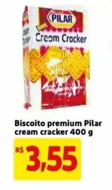 Mercado Extra Biscoito Premium Pilar cream cracker 400g oferta