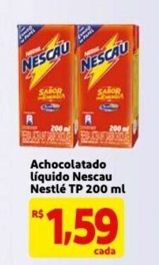 Mercado Extra Achocolatado liquido Nescau Nestle TP 200ml oferta