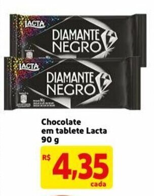 Mercado Extra Chocolate em tablete Lacta 90g oferta