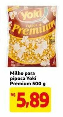 Mercado Extra Milho para pipoca Yoki Premium 500g oferta