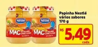 Mercado Extra Papinha Nestle varios sabores 170g oferta