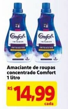Mercado Extra Amaciante de roupas concentrado Comfort 1L oferta