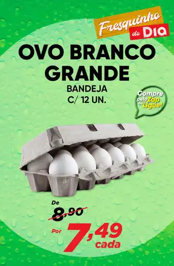 Dia OVO BRANCO GRANDE BANDEJA C/ 12 UN. oferta