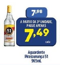 Aguardente Pirassununga 51 965ml