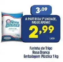Farinha de Trigo Rosa Branca Embalagem Plastica 1kg