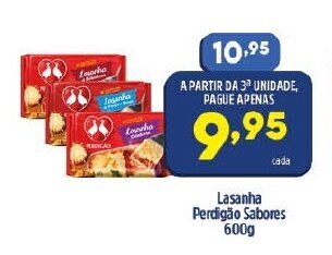 Arena Atacado Lasanha Perdigao Sabores 600g oferta