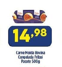 Arena Atacado Carne moida bovina congelada Friboi pacote 500g oferta