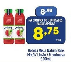 Suco Natural One Sabor Limão Siciliano Garrafa 900ml