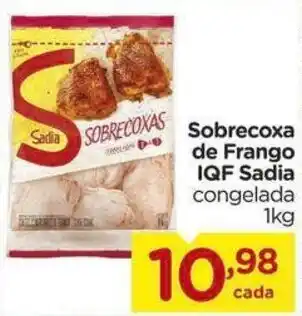 Carrefour Sobrecoxa de Frango IQF Sadia congelada 1kg oferta