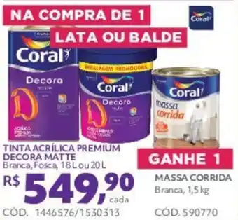 Telhanorte TINTA ACRÍLICA PREMIUM DECORA MATTE oferta