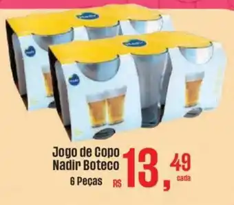 Jogo de Copo Nadir Boteco 6 Peças