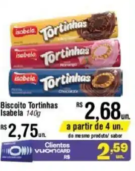 Fort Atacadista Biscoito Tortinhas Isabela 140g oferta
