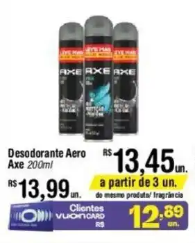 Fort Atacadista Desodorante Aero Axe 200ml oferta