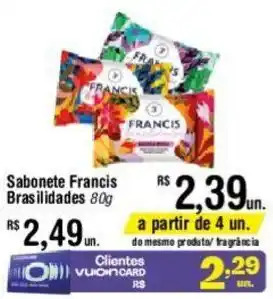 Fort Atacadista Sabonete Francis Brasilidades 80g oferta