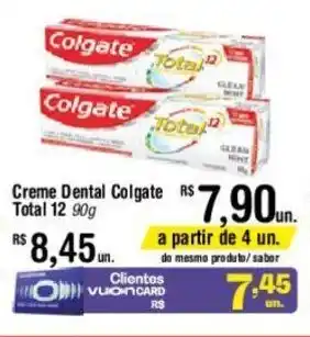 Fort Atacadista Creme Dental Colgate Total 12 90g oferta