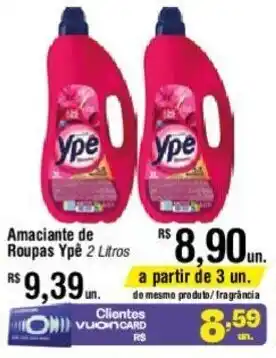 Fort Atacadista Amaciante de Roupas Ypê 2 litros oferta