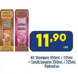 Arena Atacado Kit Shampoo 350ml/325ml + Condicionador 350ml/325ml Palmolive oferta