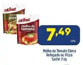Arena Atacado Molho de Tomate Ekma Refogado ou Pizza Sache 2kg oferta