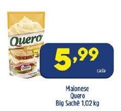 Arena Atacado Maionese Quero Big Sache 1.02kg oferta